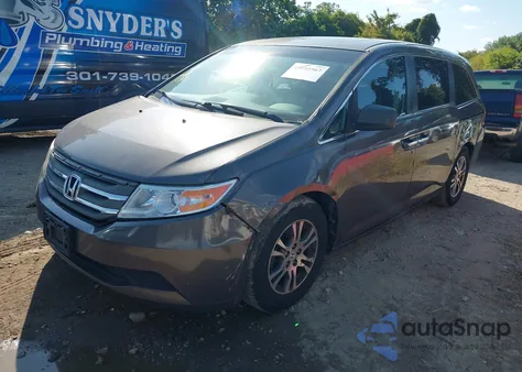 2012 Honda Odyssey Ex-L из США, поврежденный, VIN 5FNRL5H62CB033852
